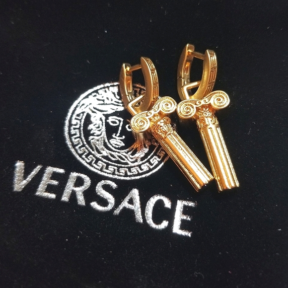 Versace Jewelry - DO NOT BUY , ONLY FOR M Versace Night & Day Huggie Column Earrings